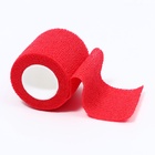 Бинт самофиксирующийся разрывной «Groomroom», 5 см х 4,5 м, красный - Фото 2