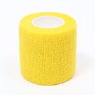 Бинт самофиксирующийся разрывной «Groomroom», 5 см х 4,5 м, желтый - Фото 3