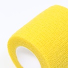 Бинт самофиксирующийся разрывной «Groomroom», 5 см х 4,5 м, желтый - Фото 4
