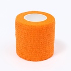 Бинт самофиксирующийся разрывной «Groomroom», 5 см х 4,5 м, оранжевый - Фото 3
