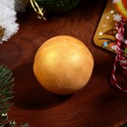 Новогодняя бомбочка для ванны «Олень», золотой, 120 г - Фото 3