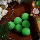 Новогодний набор бомбочек для ванны «Пирамидка», зелёный, 120 гр. - Фото 3