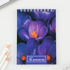 МИКС блокнотов А6, 40 л на гребне, мягкая обложка «Цветы» (комплект 8 шт) - фото 23234444