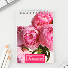 МИКС блокнотов А6, 40 л на гребне, мягкая обложка «Цветы» (комплект 8 шт) - фото 23234449