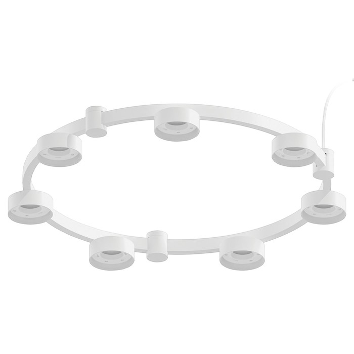 Корпус светильника Techno Ring подвесной для насадок D85 Ambrella light, DIY Spot, C9236, 7хGX53, цвет белый песок - Фото 1