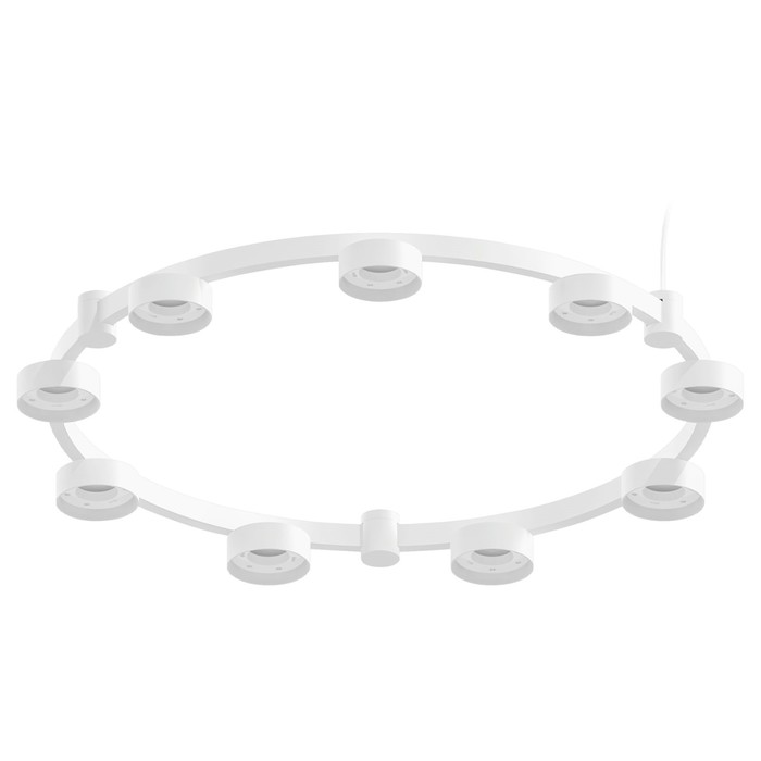 Корпус светильника Techno Ring подвесной для насадок D85 Ambrella light, DIY Spot, C9241, 9хGX53, цвет белый песок - Фото 1