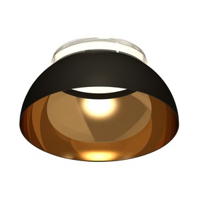 Насадка передняя для корпуса светильника с диаметром отверстия D85mm Ambrella light, DIY Spot, N8145, GX53, цвет чёрный песок, золото желтое полированное, прозрачный
