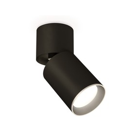 Комплект накладного поворотного светильника Ambrella light, Techno, XM6313031, GU5.3, цвет чёрный песок, чёрный