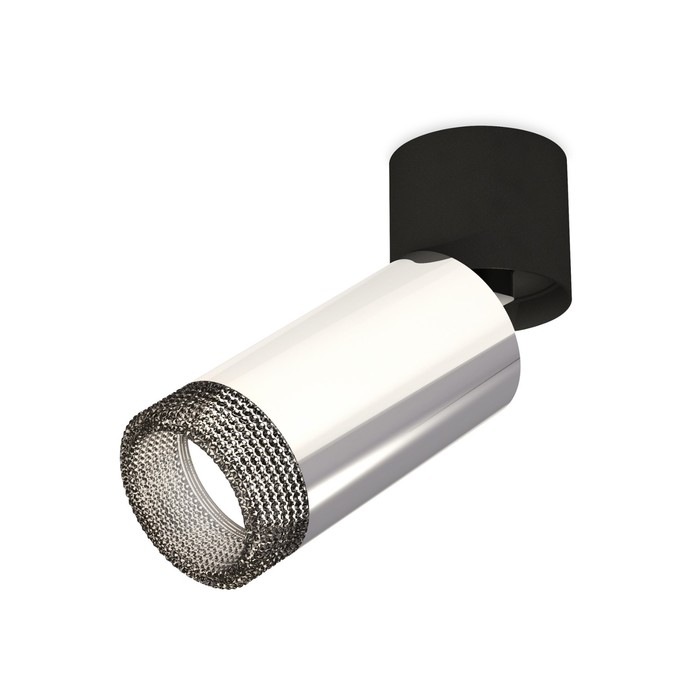 Комплект накладного поворотного светильника Ambrella light, Techno, XM6325041, GU5.3, цвет серебро полированное, чёрный