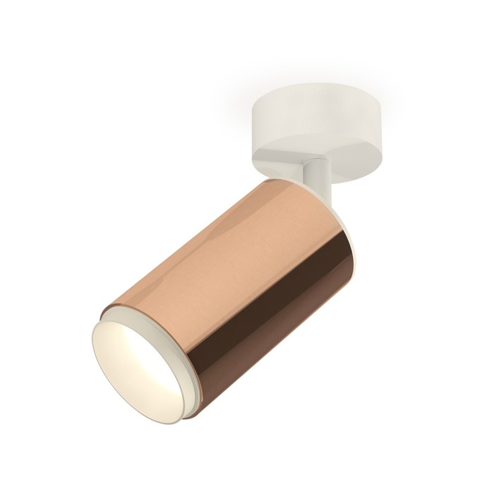 Комплект накладного поворотного светильника Ambrella light, Techno, XM6326002, GU5.3, цвет золото розовое полированное