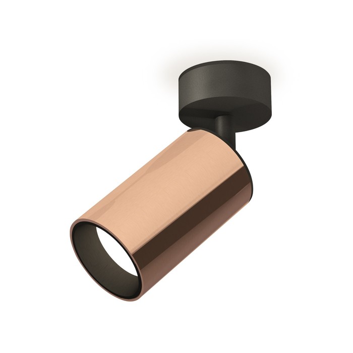 Комплект накладного поворотного светильника Ambrella light, Techno, XM6326020, GU5.3, цвет золото розовое полированное