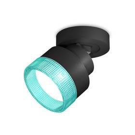 Комплект накладного поворотного светильника с композитным хрусталём Ambrella light, Techno, XM8102043, цвет чёрный песок