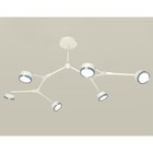 Комплект подвесного поворотного светильника Ambrella light, Traditional DIY, XB9055151, 6хGX53, цвет белый песок, графит полированный - фото 4198607