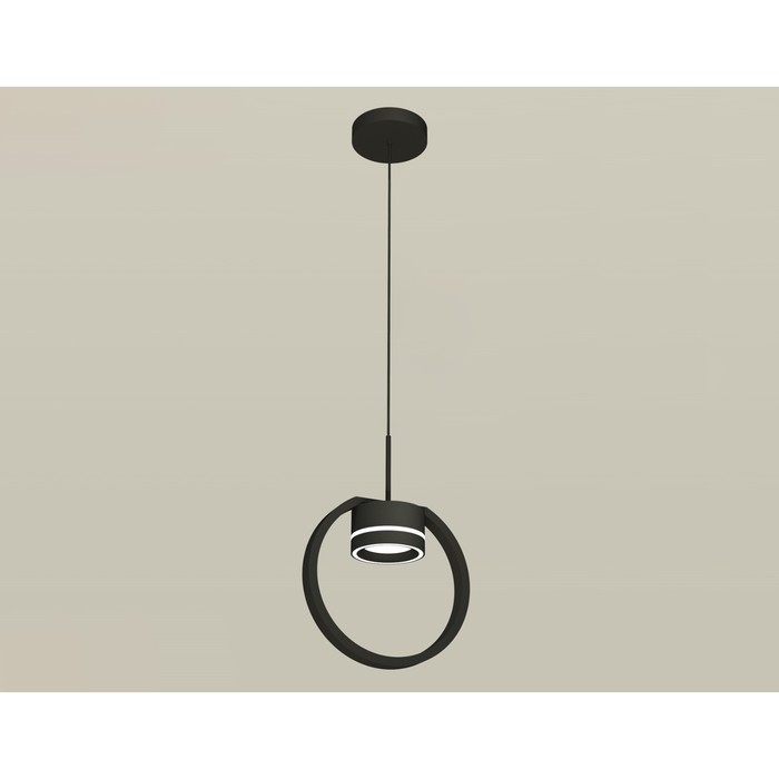 Комплект подвесного светильника с акрилом Ambrella light, Traditional DIY, XB9102151, GX53, цвет чёрный песок, белый матовый