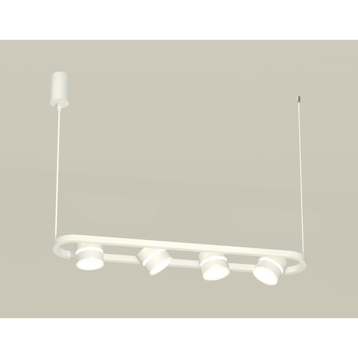 Комплект подвесного поворотного светильника с акрилом Ambrella light, Traditional DIY, XB9163152, 4хGX53, цвет белый песок, белый матовый - Фото 1