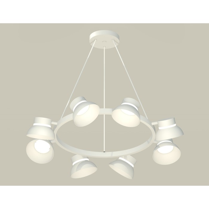 Комплект подвесного поворотного светильника Ambrella light, Traditional DIY, XB9195100, 6хGX53, цвет белый песок, белый матовый