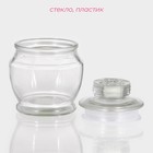 Баночка для специй Доляна «Калипсо», 200 мл, 10×8 см, стекло - Фото 2