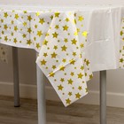 Скатерть, 108 × 178 см, с золотыми звёздами - фото 25566981