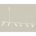 Комплект подвесного поворотного светильника Ambrella light, Traditional DIY, XB9005130, GU5.3, цвет белый песок, серебро полированное 10190485 - фото 311906433