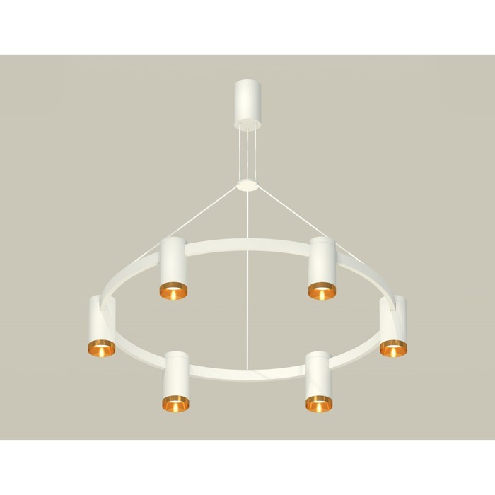 Комплект подвесного светильника Ambrella light, Traditional DIY, XB9021152, GU5.3, цвет белый песок, золото желтое полированное