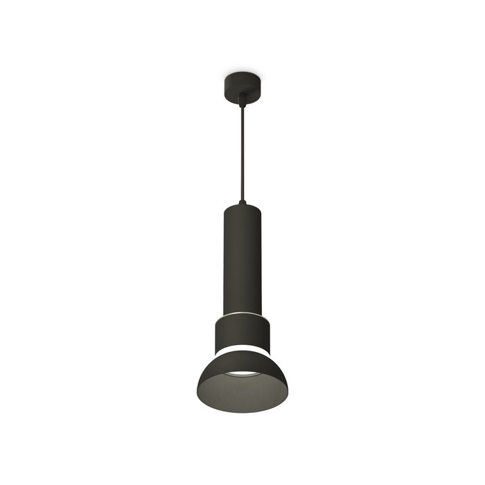 Светильник подвесной Ambrella light, XP8111006, GX53 LED 12 Вт, цвет чёрный песок, белый матовый
