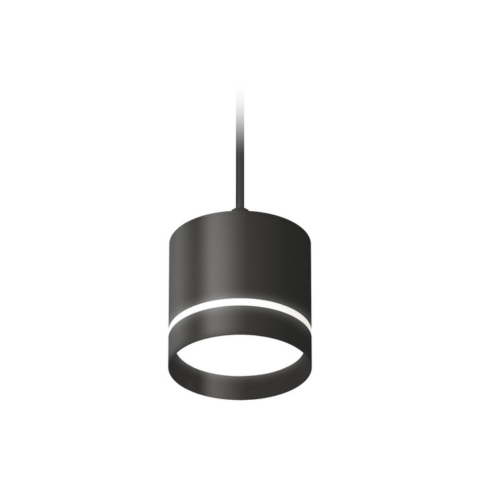 Светильник подвесной с акрилом Ambrella light, XP8111023, GX53 LED 12 Вт, цвет чёрный песок, белый матовый