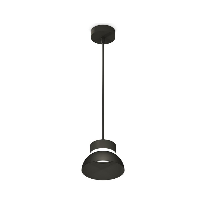 Светильник подвесной Ambrella light, XP8111050, GX53 LED 12 Вт, цвет чёрный песок, белый матовый