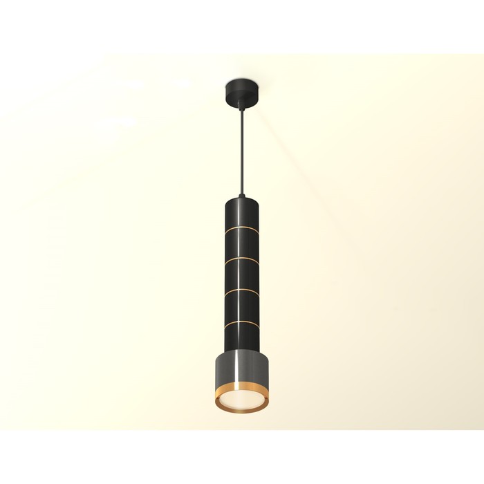 Светильник подвесной Ambrella light, XP8115010, GX53 LED 12 Вт, цвет чёрный хром, золото жёлтое - фото 1926897471