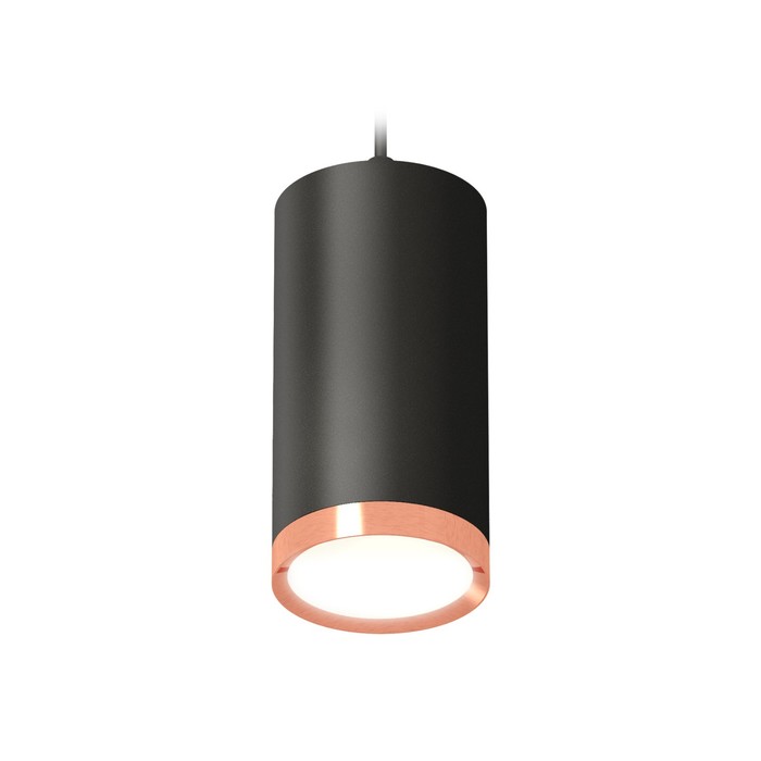 Светильник подвесной Ambrella light, XP8162014, GX53 LED 12 Вт, цвет чёрный песок, золото розовое