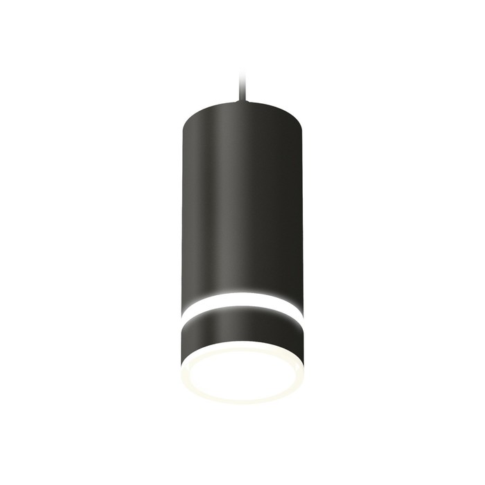 Светильник подвесной с акрилом Ambrella light, XP8162026, GX53 LED 12 Вт, цвет чёрный песок, белый матовый