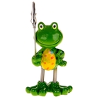 Сувенир полистоун "Весёлая лягуха" с прищепкой, 8х5х3,4 см - Фото 1