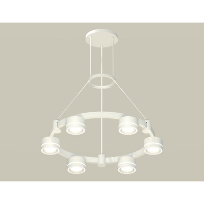 Светильник подвесной с акрилом Ambrella light, XR92031201, GX53 LED 12 Вт, цвет белый песок, белый матовый