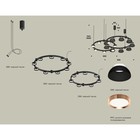 Светильник подвесной с акрилом Ambrella light, XR92091100, GX53 LED 12 Вт, цвет чёрный песок, золото розовое, белый матовый - Фото 2