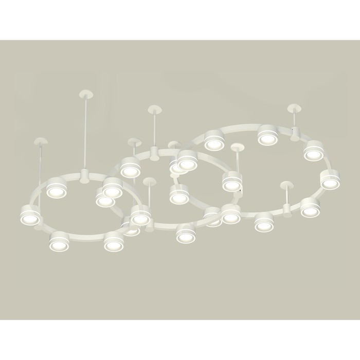 Светильник подвесной с акрилом Ambrella light, XR92212250, GX53 LED 12 Вт, цвет белый песок, белый матовый - Фото 1