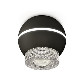 Светильник поворотный Ambrella light, XS1102030, MR16 GU5.3 LED 3W, 4200K, цвет чёрный песок, прозрачный