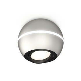 Светильник поворотный Ambrella light, XS1103010, MR16 GU5.3 LED 3W, 4200K, цвет серебро песок, чёрный