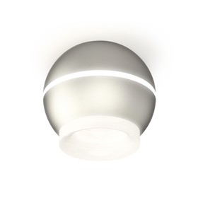 Светильник накладной Ambrella light, XS1103030, MR16 GU5.3 LED 3W, 4200K, цвет серебро песок, белый матовый
