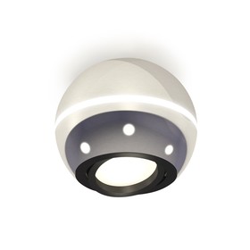 Светильник поворотный Ambrella light, XS1104010, MR16 GU5.3 LED 3W, 4200K, цвет серебро, чёрный