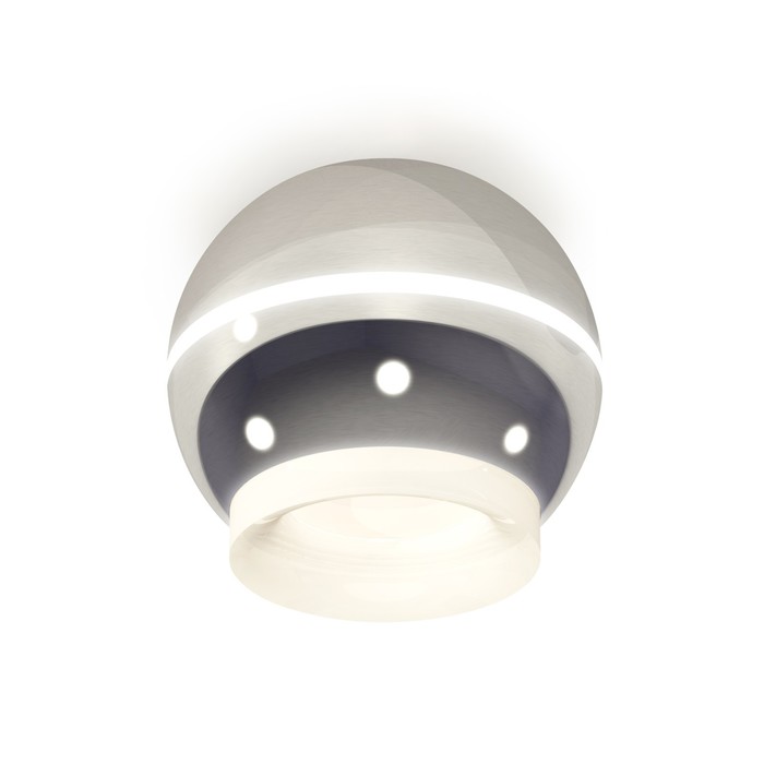 Светильник накладной Ambrella light, XS1104030, MR16 GU5.3 LED 3W, 4200K, цвет серебро, белый матовый - фото 292968084