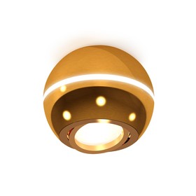 Светильник поворотный Ambrella light, XS1105011, MR16 GU5.3 LED 3W, 4200K, цвет золото жёлтое