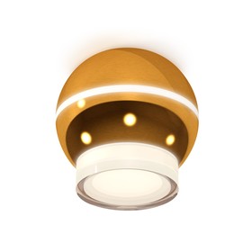 Светильник накладной Ambrella light, XS1105031, MR16 GU5.3 LED 3W, 4200K, цвет золото жёлтое, белый матовый