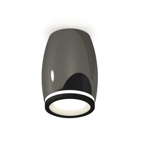 Светильник накладной с акрилом Ambrella light, XS1123020, MR16 GU5.3 LED 10 Вт, цвет чёрный хром, чёрный песок, белый матовый