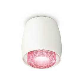 Светильник накладной с композитным хрусталём Ambrella light, XS1141022, MR16 GU5.3 LED 10 Вт, цвет белый песок, розовый