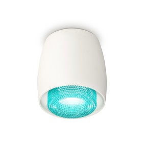 Светильник накладной с композитным хрусталём Ambrella light, XS1141023, MR16 GU5.3 LED 10 Вт, цвет белый песок, голубой