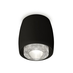 Светильник накладной с композитным хрусталём Ambrella light, XS1142020, MR16 GU5.3 LED 10 Вт, цвет чёрный песок, прозрачный