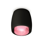 Светильник накладной с композитным хрусталём Ambrella light, XS1142022, MR16 GU5.3 LED 10 Вт, цвет чёрный песок, розовый 10192507 - фото 311908002