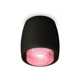 Светильник накладной с композитным хрусталём Ambrella light, XS1142022, MR16 GU5.3 LED 10 Вт, цвет чёрный песок, розовый