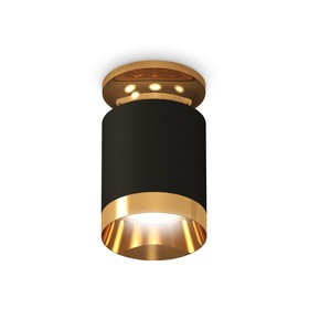 Светильник накладной Ambrella light, XS6302160, MR16 GU5.3 LED 10 Вт, цвет чёрный песок, золото жёлтое