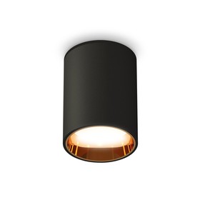 Светильник накладной Ambrella light, XS6313023, MR16 GU5.3 LED 10 Вт, цвет чёрный песок, золото жёлтое