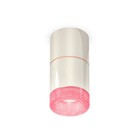 Светильник накладной с композитным хрусталём Ambrella light, XS7405082, MR16 GU5.3 LED 10 Вт, цвет серебро, розовый - фото 4305412